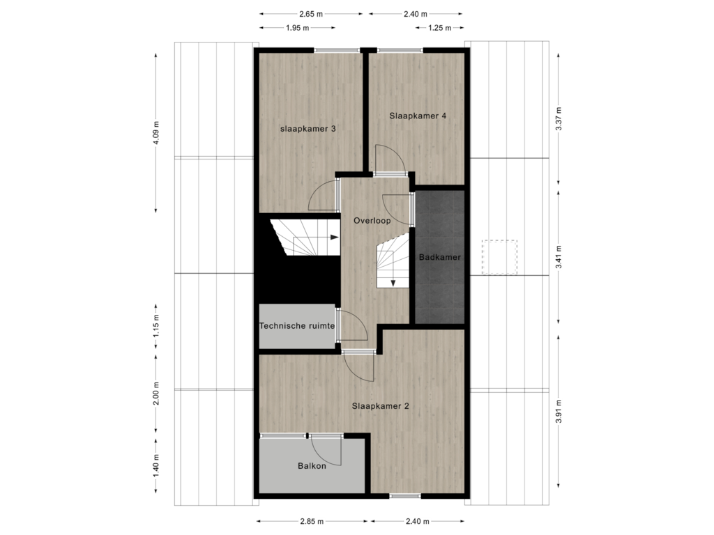 Bekijk plattegrond van Floor 1 van Santhorsthof 36