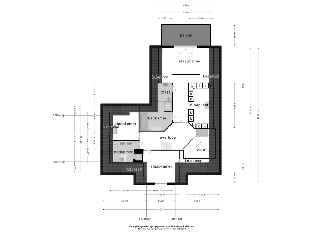 Bekijk plattegrond van 1e verdieping van Kivitslaan 5