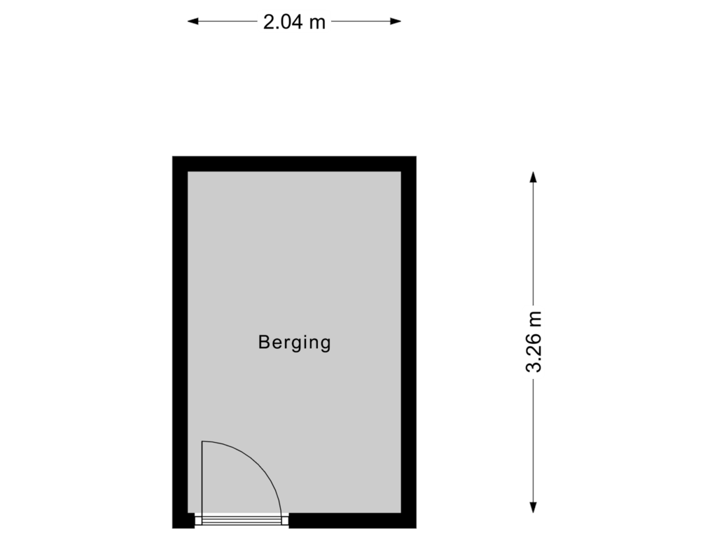 Bekijk plattegrond van Berging van Van der Wijckplein 5