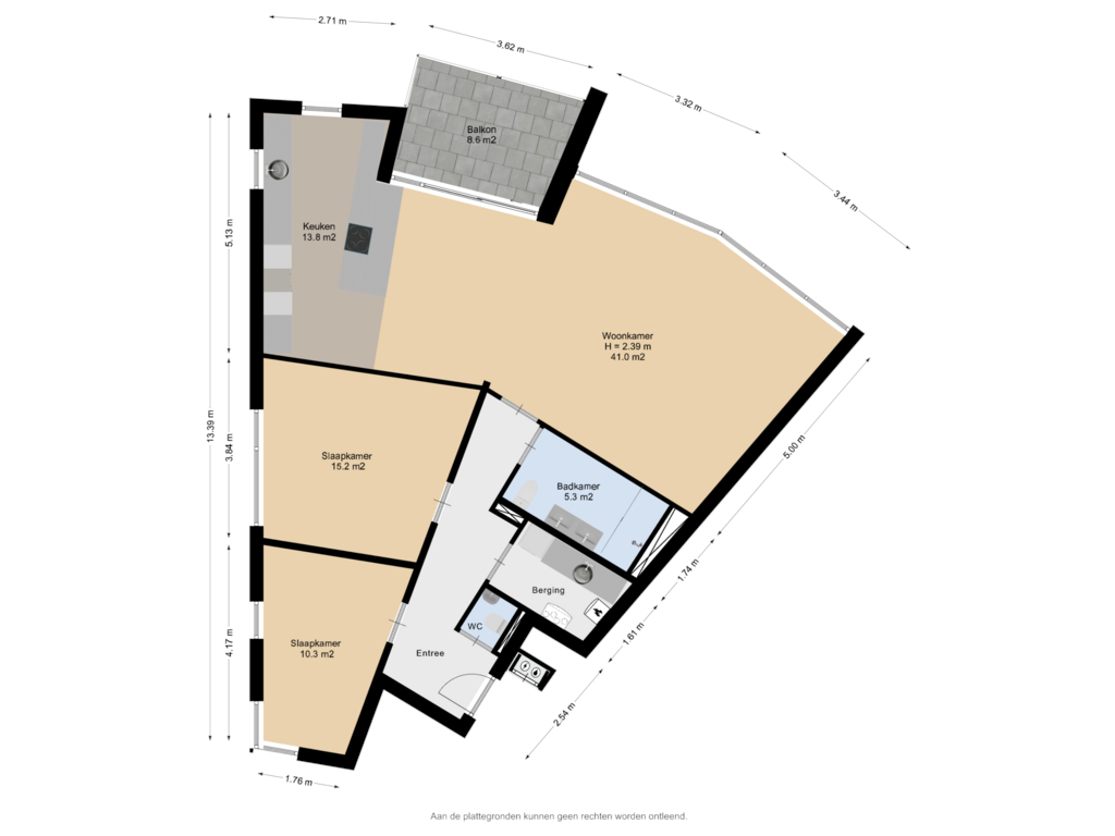 View floorplan of Appartement of Apollovlinder 60