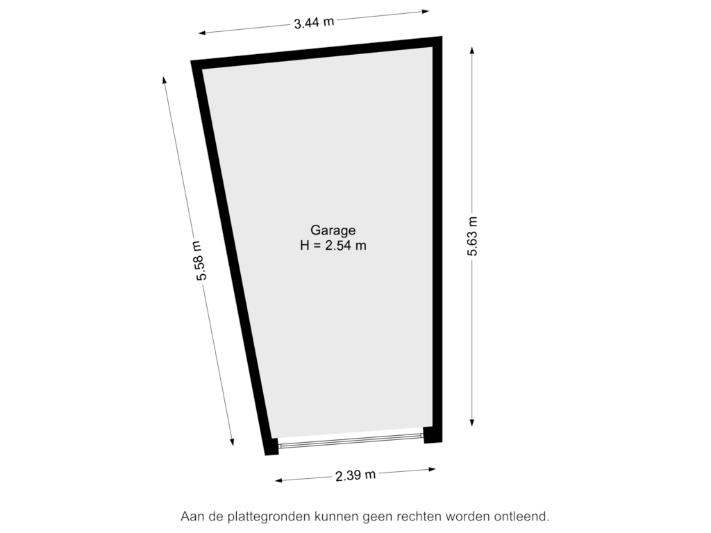 View floorplan of Garage of Apollovlinder 60