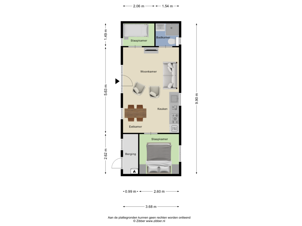 View floorplan of Begane Grond of Nieuwe Veenendaalseweg 229-48