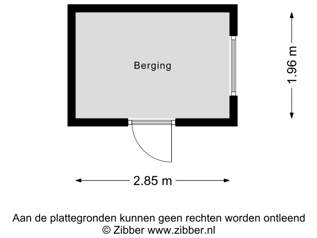 View floorplan of Berging of Nieuwe Veenendaalseweg 229-48