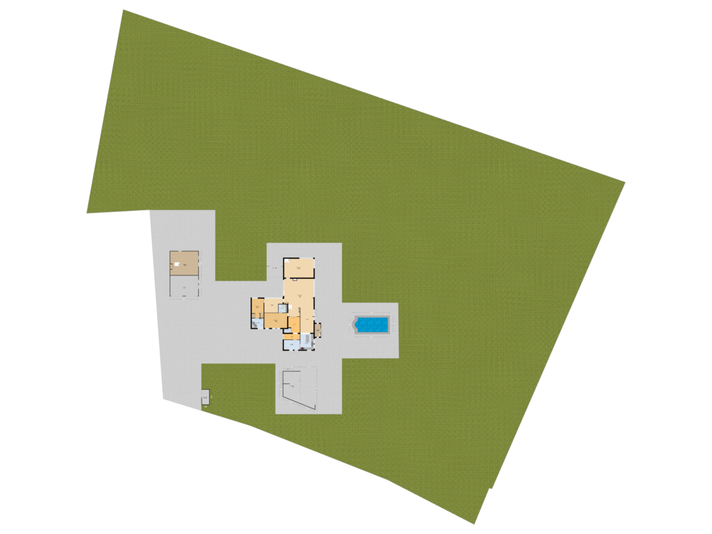 Bekijk plattegrond van Situatie van De Hege Bouwen 19