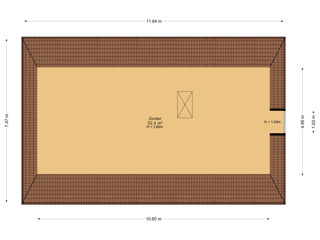 Bekijk plattegrond van Garage 1e van De Hege Bouwen 19