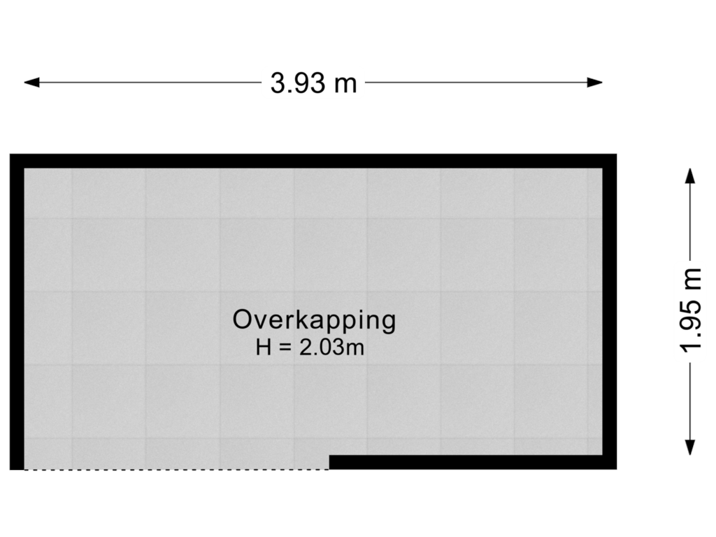 Bekijk plattegrond van Overkapping van De Hege Bouwen 19