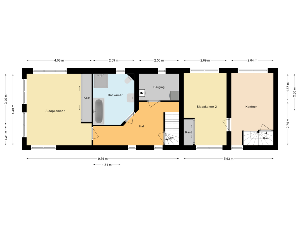 View floorplan of Souterrain of Waterlelie 12