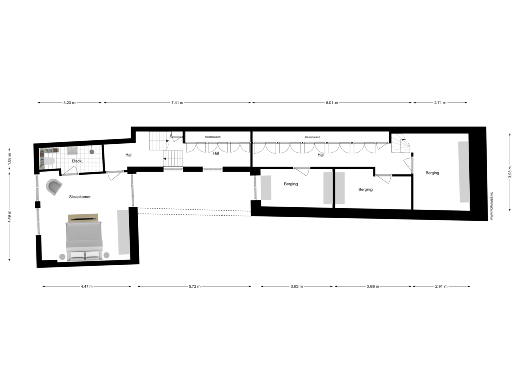 Bekijk plattegrond van SOUTERRAIN van Brouwersgracht 78