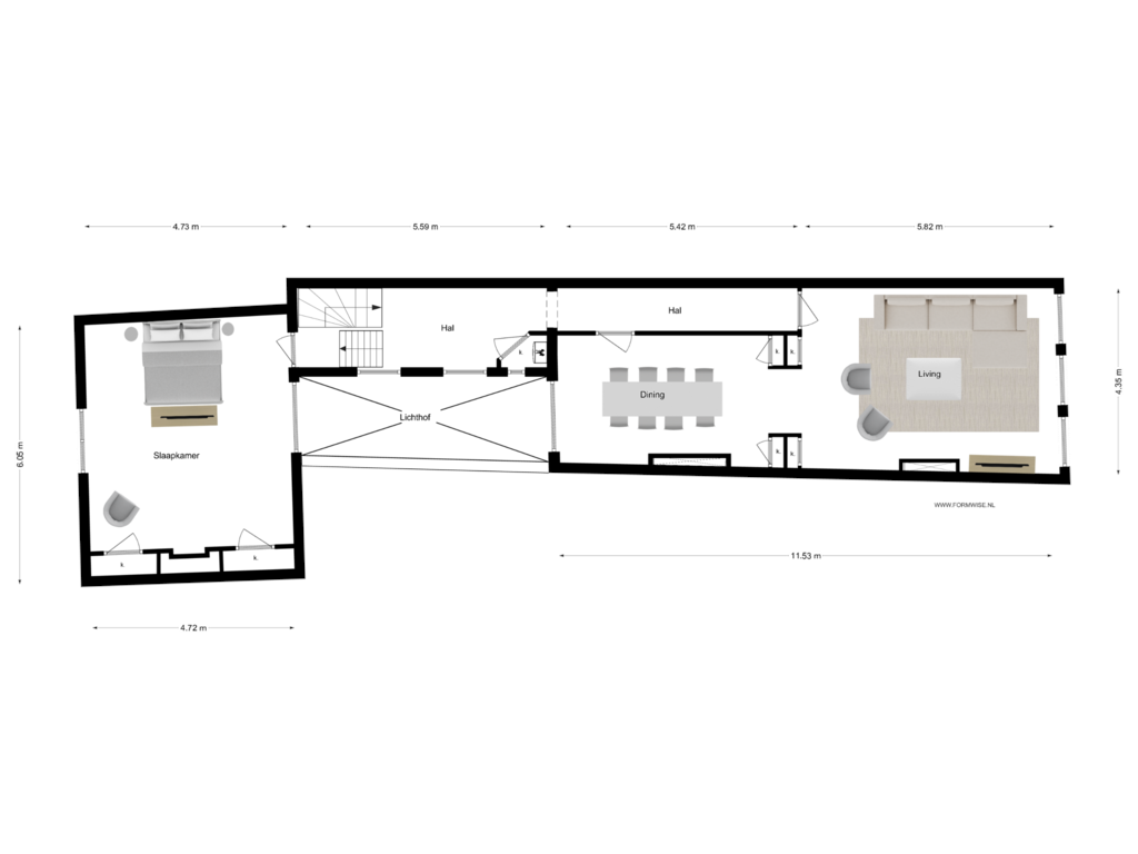 Bekijk plattegrond van 1e VERDIEPING van Brouwersgracht 78