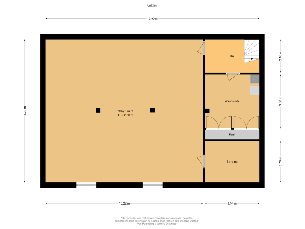 View floorplan of Kelder of Buitenpad 1