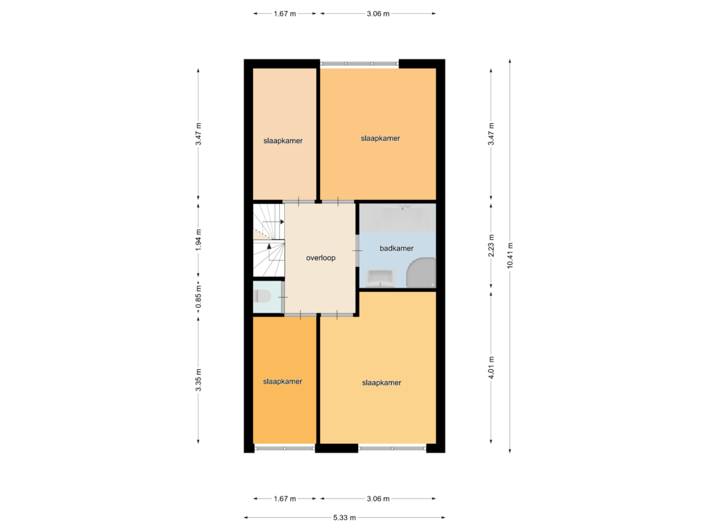 View floorplan of Floor 1 of Groenwal 9