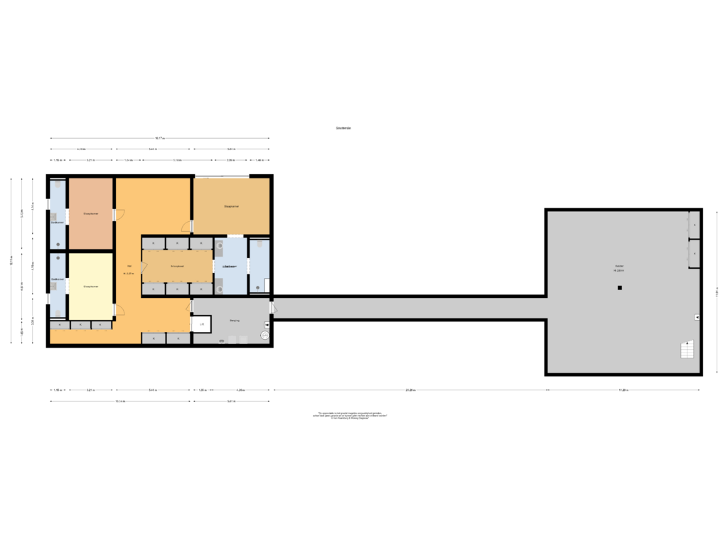 Bekijk plattegrond van Souterrain van Vinkelaar 9