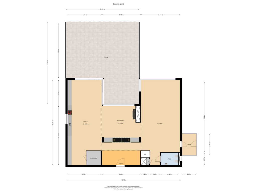 Bekijk plattegrond van Begane grond van Vinkelaar 9