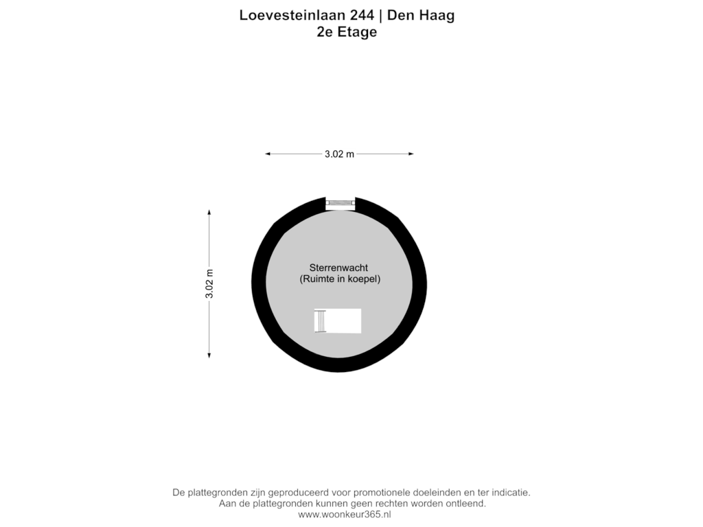 Bekijk plattegrond van 2e Etage van Loevesteinlaan 244