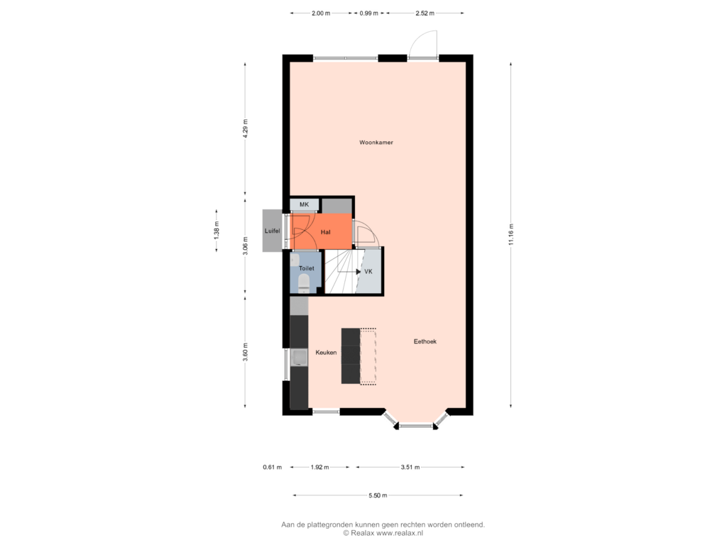 View floorplan of Begane grond of de Pal 34