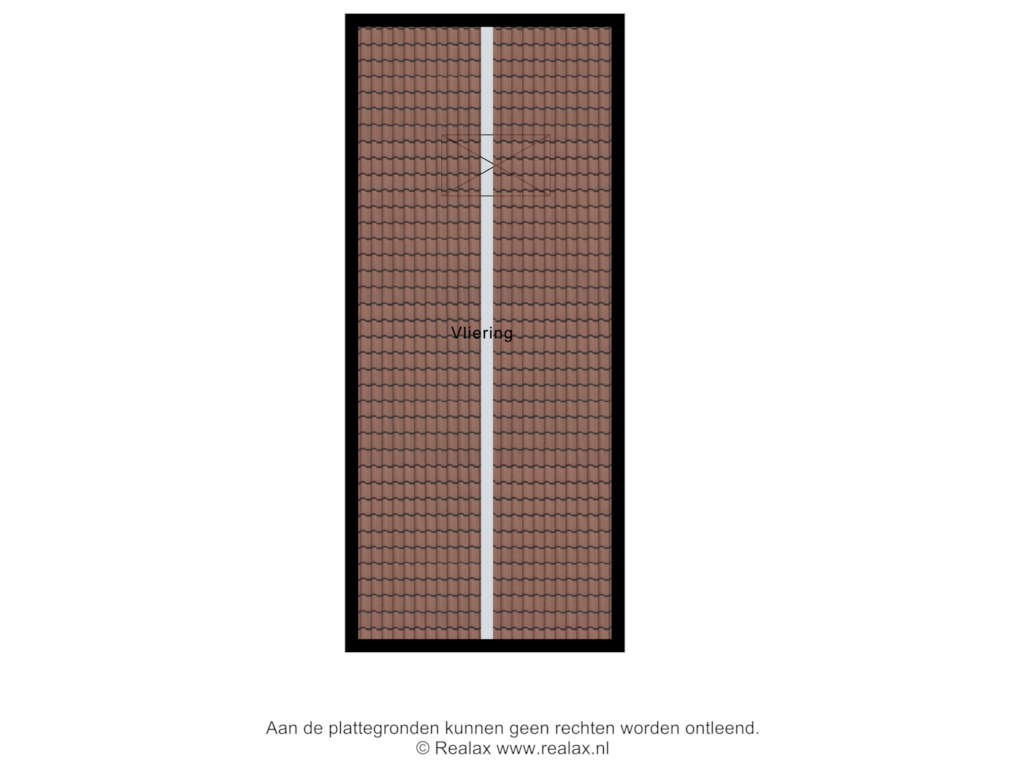 View floorplan of Garage vliering of de Pal 34