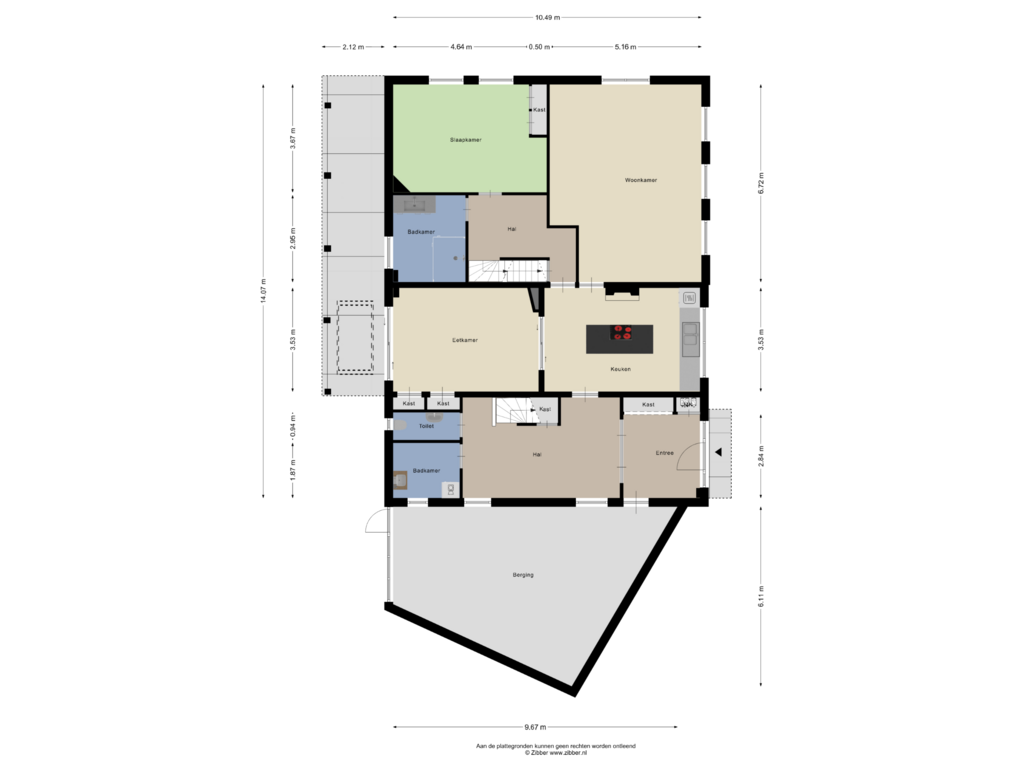 Bekijk plattegrond van Begane Grond van Touwslagersbaan 6