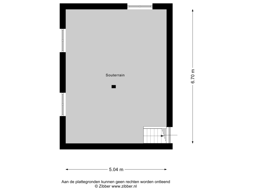 Bekijk plattegrond van Souterrain van Touwslagersbaan 6