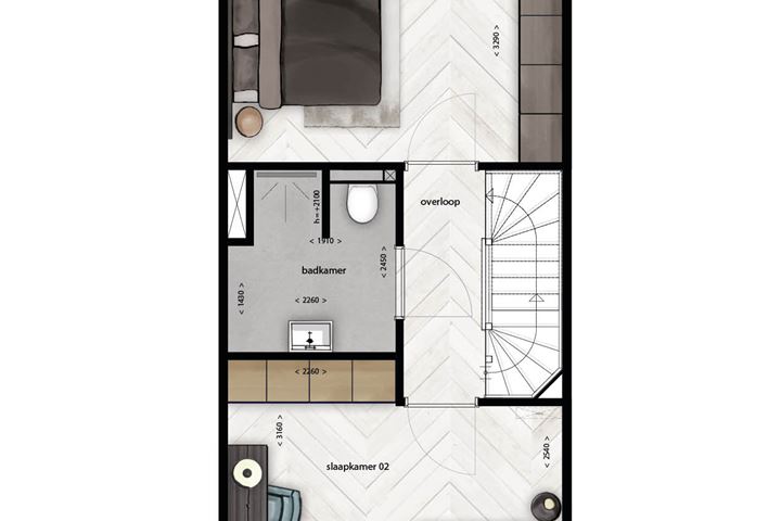 Bekijk foto 6 van Tussenwoning | Type 2 (Bouwnr. 2)