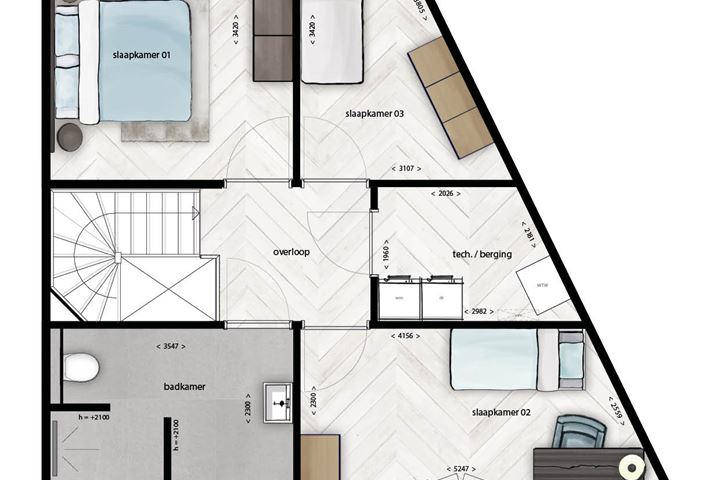 View photo 6 of Tussenwoning |Type 5 (Bouwnr. 8)