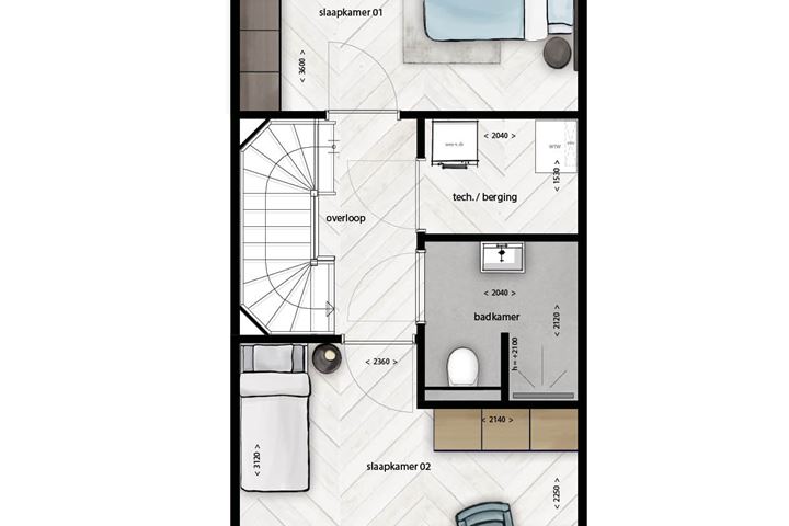 Bekijk foto 5 van Tussenwoning | Type 7 (Bouwnr. 13)