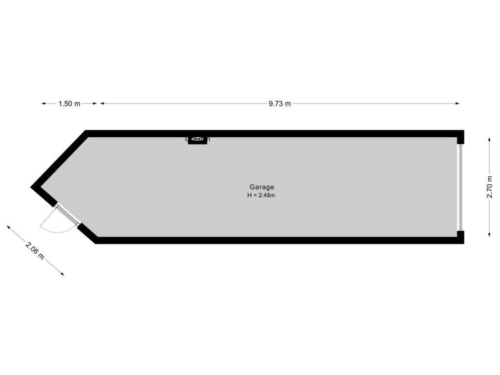 Bekijk plattegrond van Garage van Vlietstroom 17