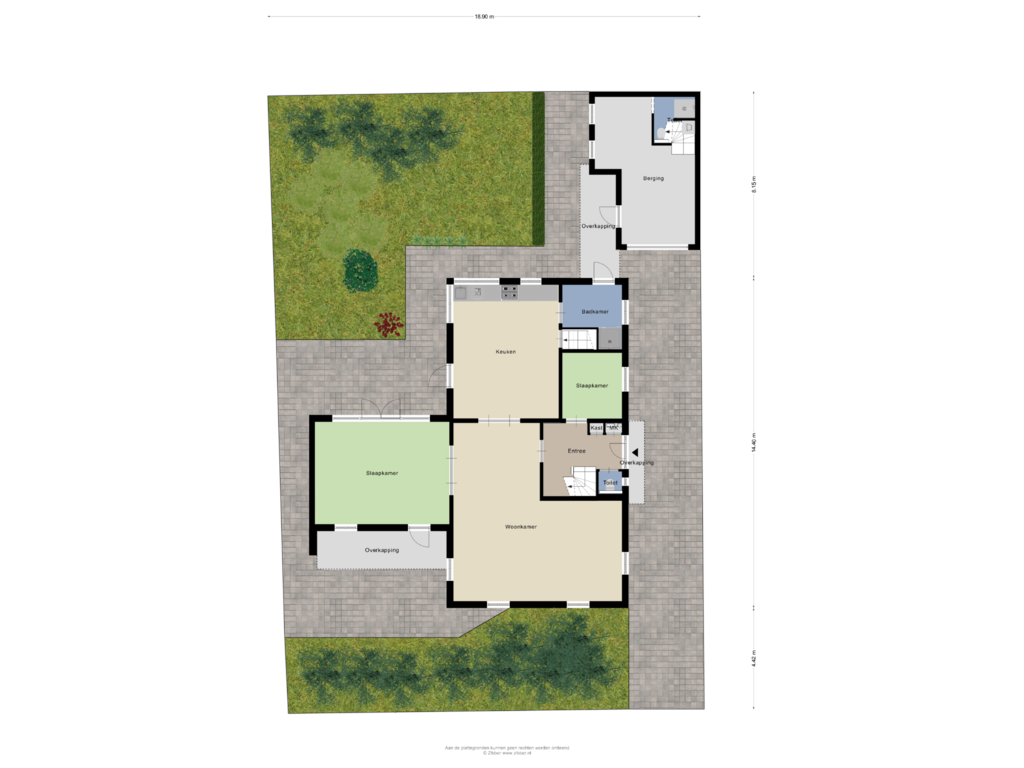 Bekijk plattegrond van Begane Grond Tuin van 't eerste Môrn 20