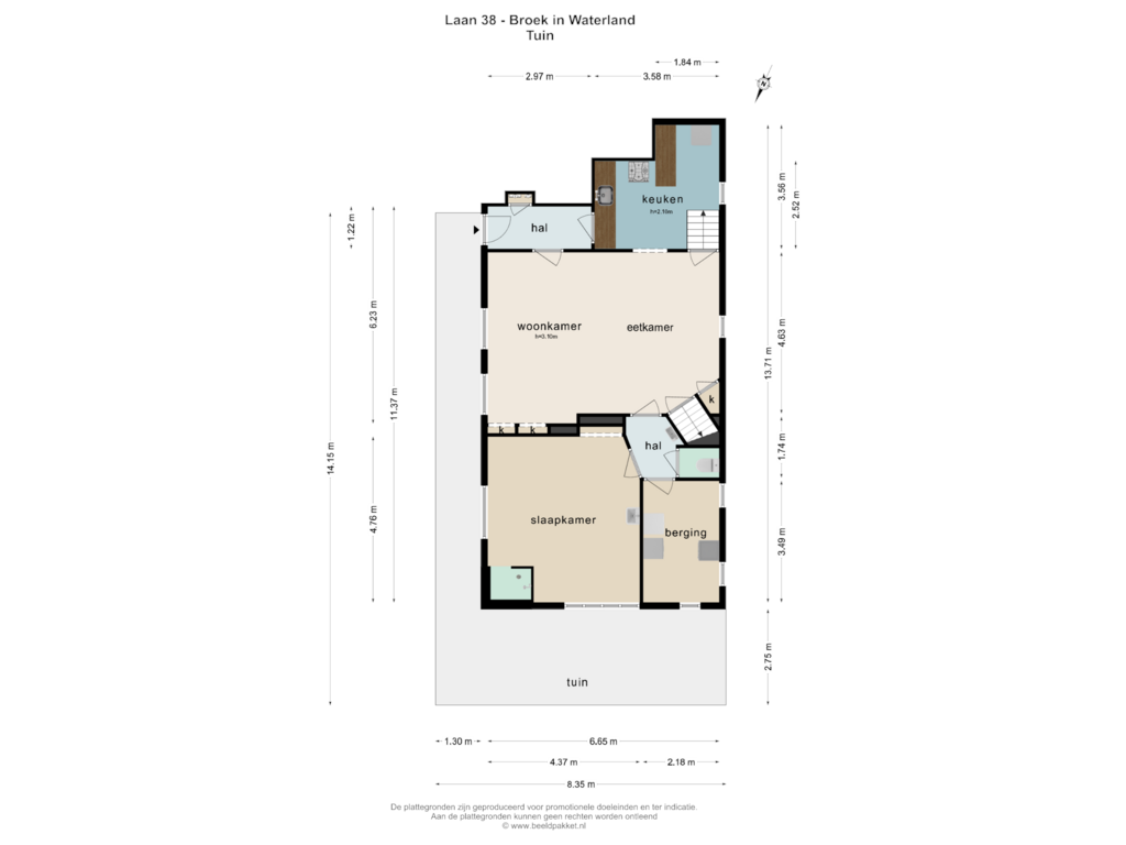 View floorplan of TUIN of Laan 38