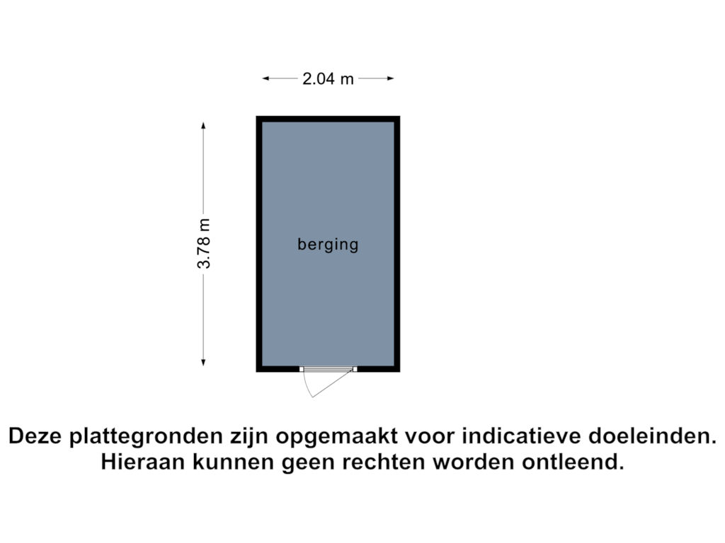 Bekijk plattegrond van Berging van Oxfordstraat 23