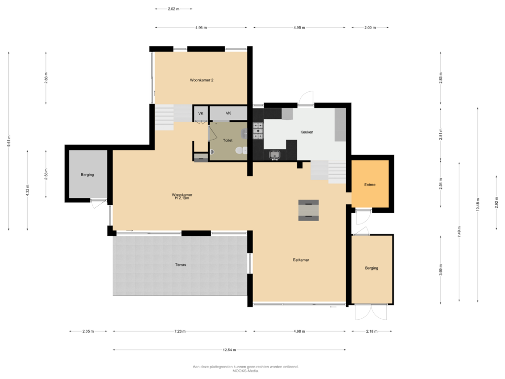 View floorplan of Begane Grond of Numansgors 81