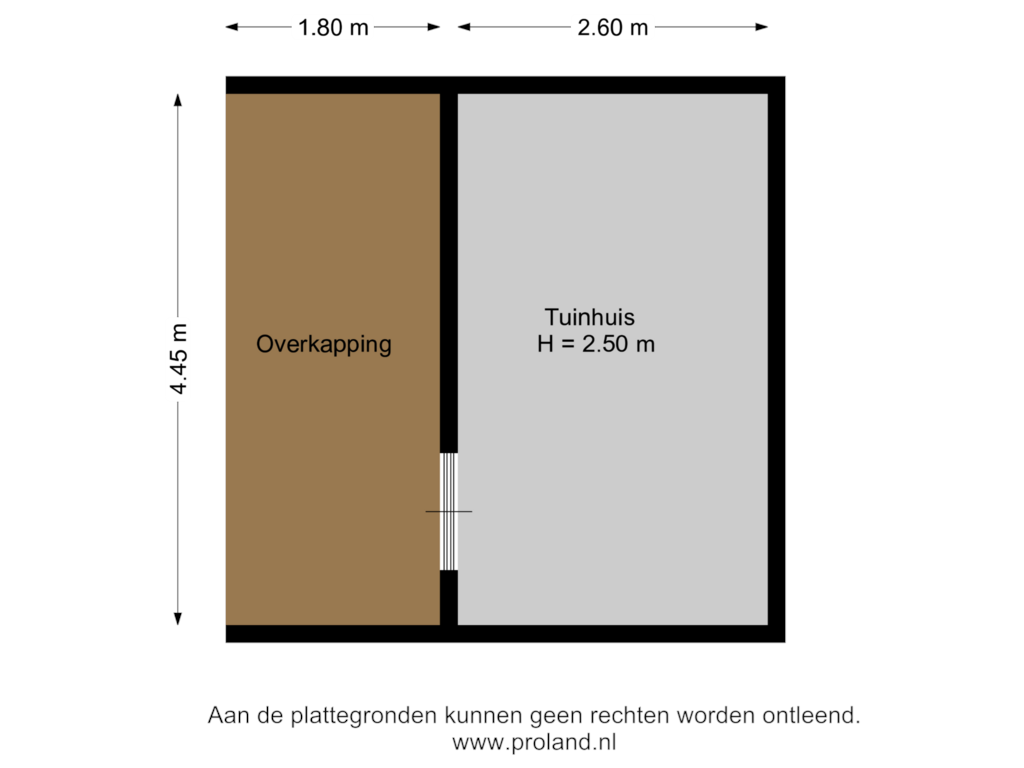 Bekijk plattegrond van Tuinhuis 1 van Runde NZ 44