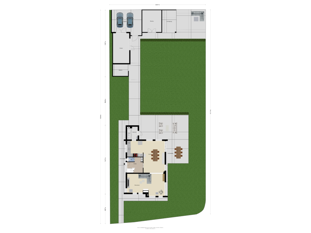 Bekijk plattegrond van Begane grond _Tuin van Heereweg 189-A