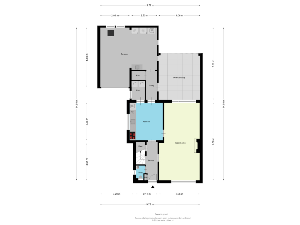 View floorplan of Begane grond of Stalbergweg 211