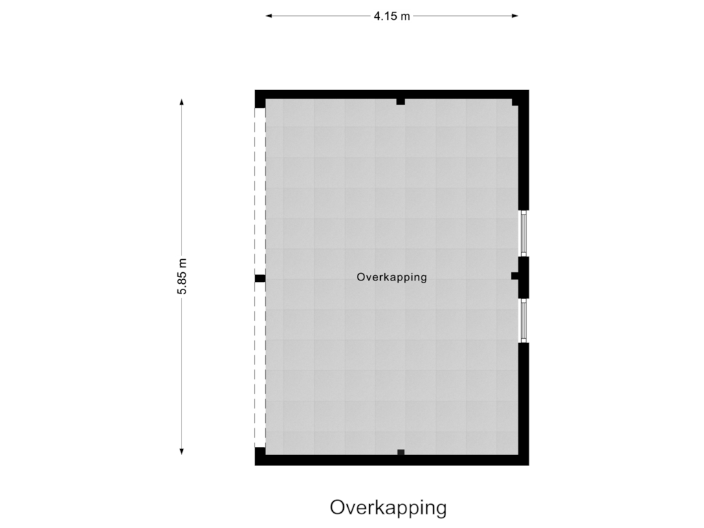 View floorplan of Overkapping of Kerkmeerweg 8