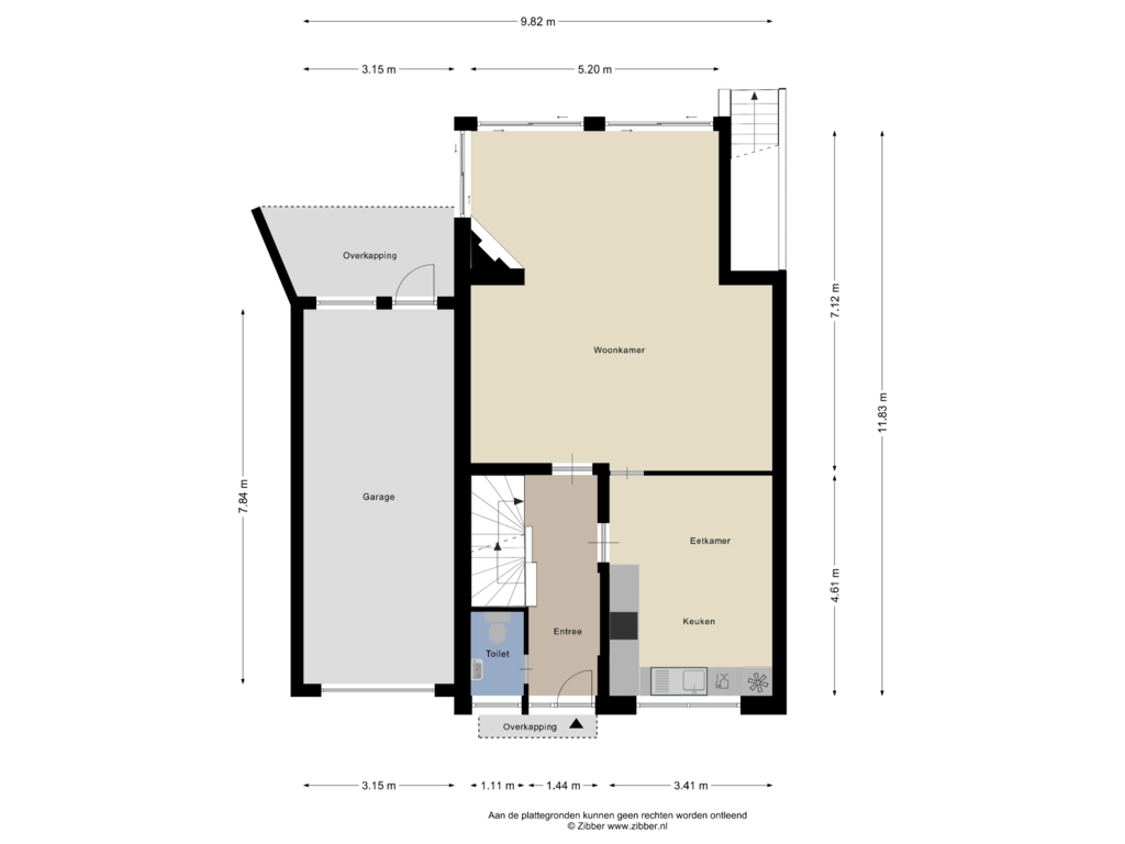 Bekijk plattegrond van Begane Grond van Zum Kämpken 1