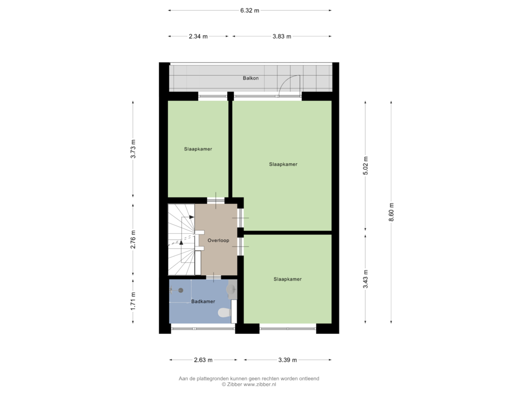 Bekijk plattegrond van Eerste Verdieping van Zum Kämpken 1