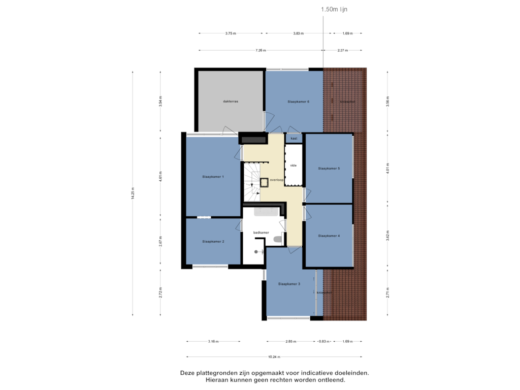 View floorplan of Eerste Verdieping of Sandhil 8