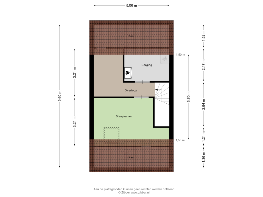 View floorplan of Tweede verdieping of Kruitopslag 5