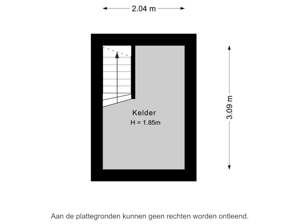 Bekijk plattegrond van Kelder van Julianastraat 8