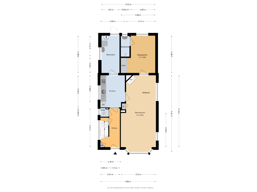 Bekijk plattegrond van Begane Grond van Julianastraat 8