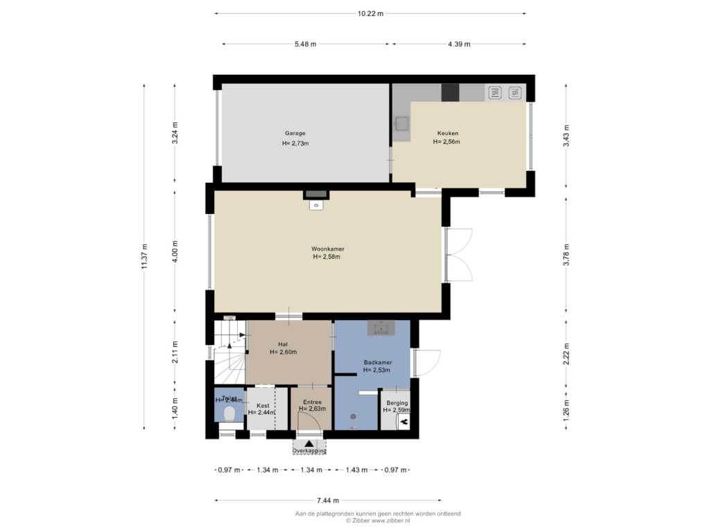 Bekijk plattegrond van Begane grond van Beatrixlaan 4