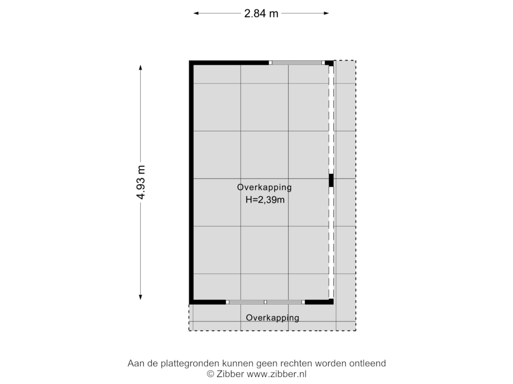 Bekijk plattegrond van Overkapping van Beatrixlaan 4