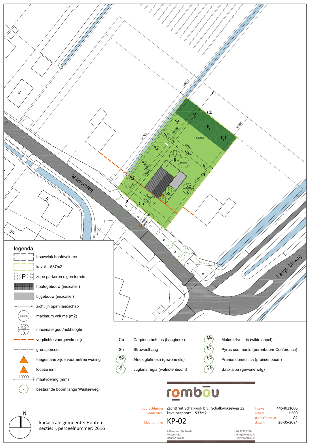 Foto 1 van Bouwkavel II aan de Waalseweg