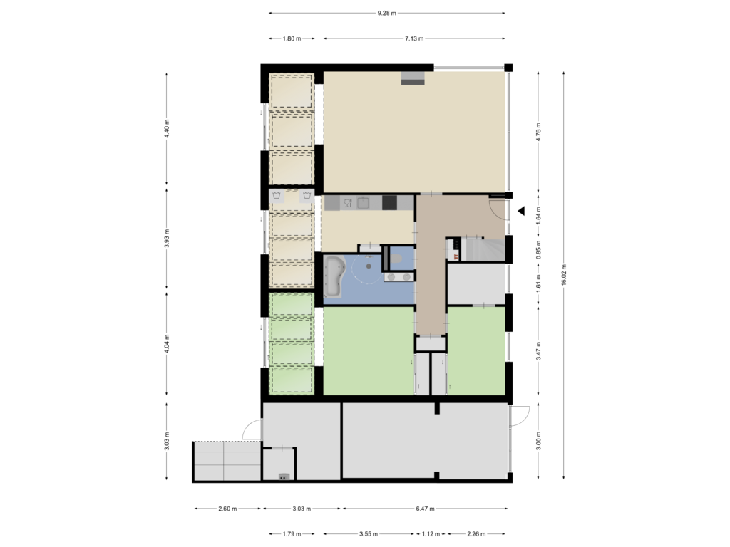 Bekijk plattegrond van Begane grond van Venneperweg 498