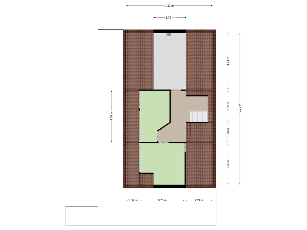 Bekijk plattegrond van Zolder van Venneperweg 498