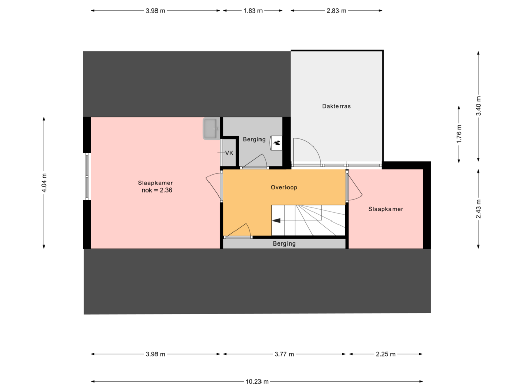 Bekijk plattegrond van eerste etage van Cramerusstraat 3