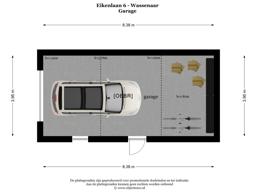 Bekijk plattegrond van GARAGE van Eikenlaan 6