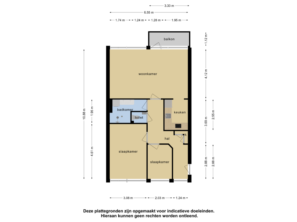 Bekijk plattegrond van Appartement van Zeestraat 56