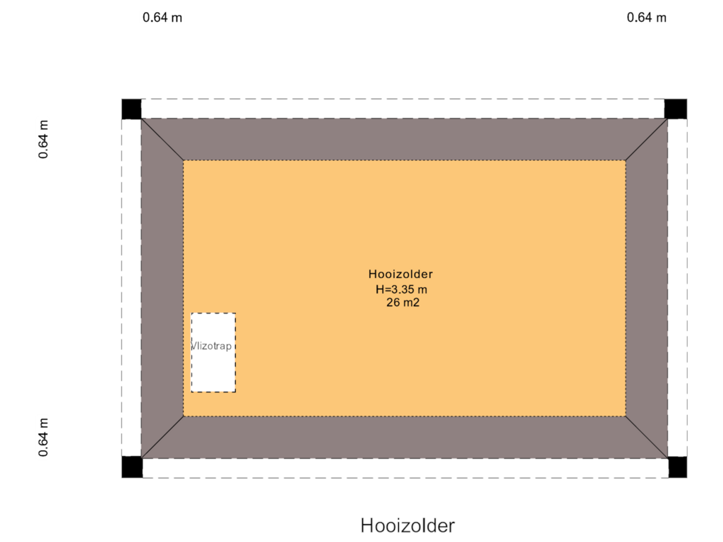 Bekijk plattegrond van Hooizolder van Kluunvenneweg 2