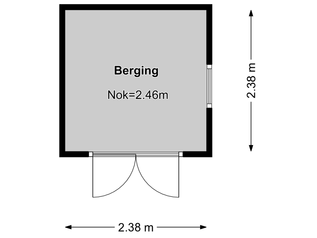 Bekijk plattegrond van Berging van Calveslo 48